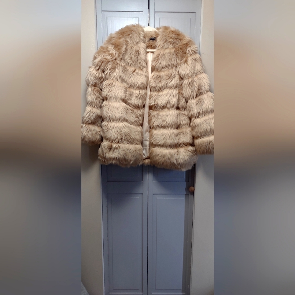 Faux fur coat